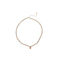 Turquoise Seed Bead And Earth Tone Crystal Drop Necklaces view 5