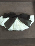 Brown Bow Pleated Satin Spring Hair Clips Two Colors view 7