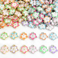 Double Sided Cherry Blossom Charms in Six Enamel Colors view 3