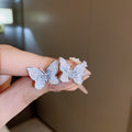 Blue and Silver Crystal Stud and Drop Earring Collection view 10