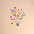 Color Style Note Bunny Star DIY Phone Case Components view 6