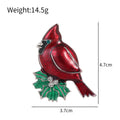 Bird Enamel Metal Brooch Pin 3.7 x 4.7 cm for Jackets and Lapels view 2