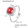 Steel Red Ring