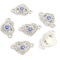 Crystal Hamsa Evil Eye Charms in Six Colors and Two Metal Tones view 12
