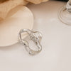 Silver Abstract Clip