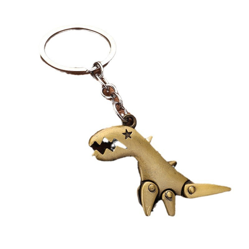 Creative Metal Dinosaur Keychain Bag Charm Gift Accessory