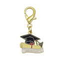 Graduate Cap Diploma Banner Enamel Lobster Clasp Charm view 5