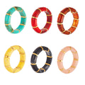 Marbled Resin Stretch Bracelet in Eight Compact Colorways view 5