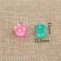 Polka Dot Mushroom Resin Charms in a Colorful Random Mix view 3