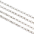 Unwelded Round Link Chain in Black, Gold, Silver, and Bronze Tones view 3