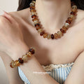 Acrylic Rondelle Bead Necklaces And Bracelets Nine Color Mixes view 3