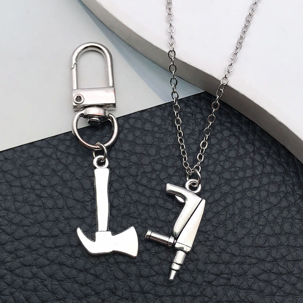 Zinc Alloy Screwdriver Wrench Axe Saw Tool Charm Pendant for Keychain and DIY Jewelry