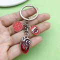 Halloween Charm Keychains Featuring Anatomy Heart Across 44 Pictured Variations view 1
