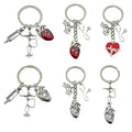 Stethoscope and Syringe Charm Keychains Featuring Silver Heart Across 16 Variations view 5