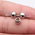 Smooth Barrel Large Hole Beads in 6 Metal Finishes for Jewelry Making view 5