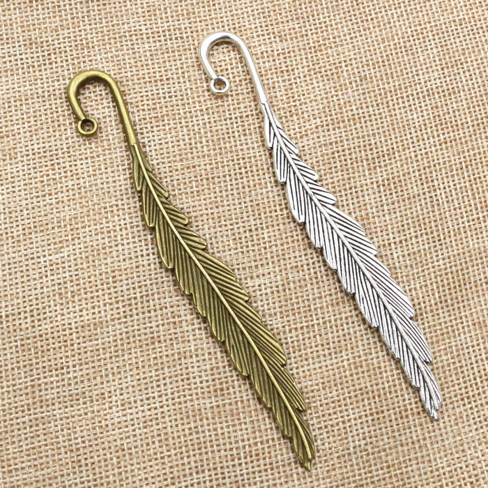 Long Curved Feather Pendants In 2 Styles For Jewelry Making