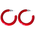 Colorful Chunky Open Hoop Stud Earrings Fashion Jewelry for Women view 5