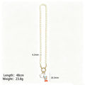 Painted Fish And Pearl Look Star Charm Beaded Necklace view 8