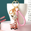 Pink Braided-Jeweled-Deer