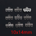 Silver Tone Multi-Loop Connector Charms in Seven Ornate Designs view 9