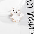 Black Gold Tone Cat Metal Brooch Pin for Jackets and Lapels view 4
