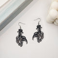 Four Color Hollow Goldfish Double Sided Long Hook Earrings view 6