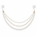 Clear Crackle Bead Pearl Christmas Tree Hanging Ornament view 5