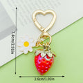 Strawberry, Cherry and Orange Charm Keychains in 25 Pictured Variations for Bags and Keys view 7