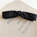 Black White Polka Dot Bow Hair Clips and Scrunchies view 7