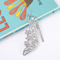 Silver Rhinestone Snowman Star Heel Metal Tree Ornaments view 4
