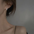 Geometric Stud Earrings Five Shape Options Polished Metal Jewelry view 3