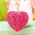 Crystal Heart and Chinese Fortune Charm Keychain Collection in Thirty Seven Designs view 1