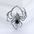 Openwork Spider Brooch with Faceted Crystal Abdomen view 7