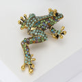 Crystal Long-legged Frog Brooch In 4 Color Variants view 3