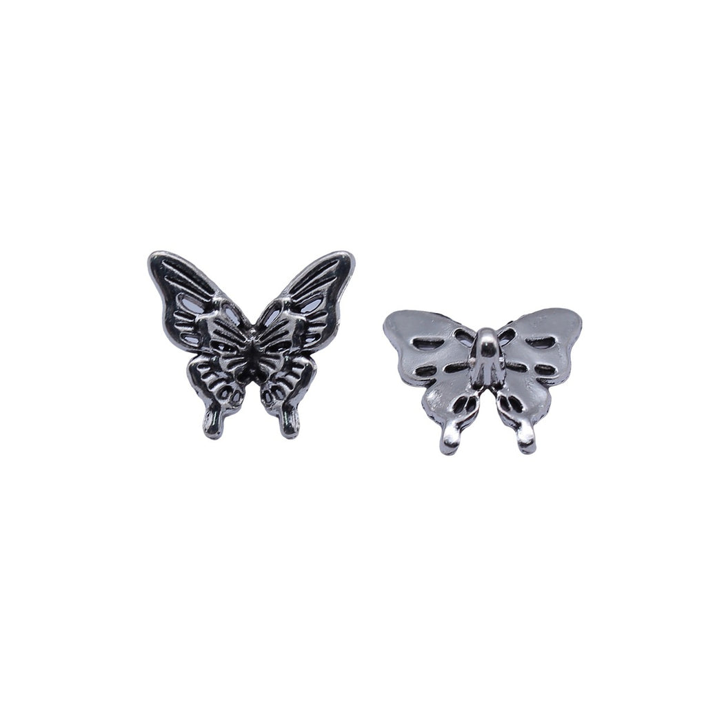 15x14mm 1.05g Antique Silver Zinc Alloy Butterfly Small Hole Beads for Bracelet Necklace DIY