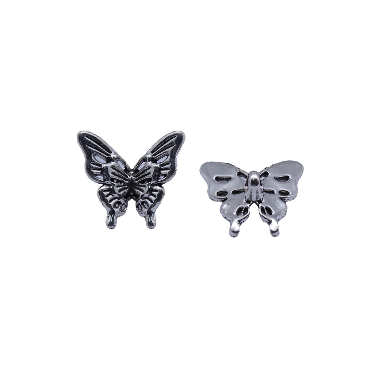 15x14mm 1.05g Antique Silver Zinc Alloy Butterfly Small Hole Beads for Bracelet Necklace DIY
