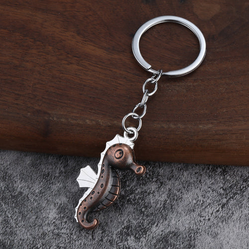 Creative Seahorse Zinc Alloy Keychain Bag Charm Gift