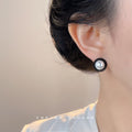 Five Pair Mini Stud Earring Box Pearl Eggplant Leaf Bar view 3