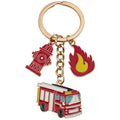 Fire Hydrant Flame Truck and Uniform Charm Keychains view 5
