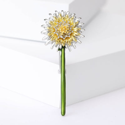 Dandelion Stem Brooch front view