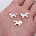 Pastel Enamel Unicorn Charms in Blue and Pink Colorways view 7