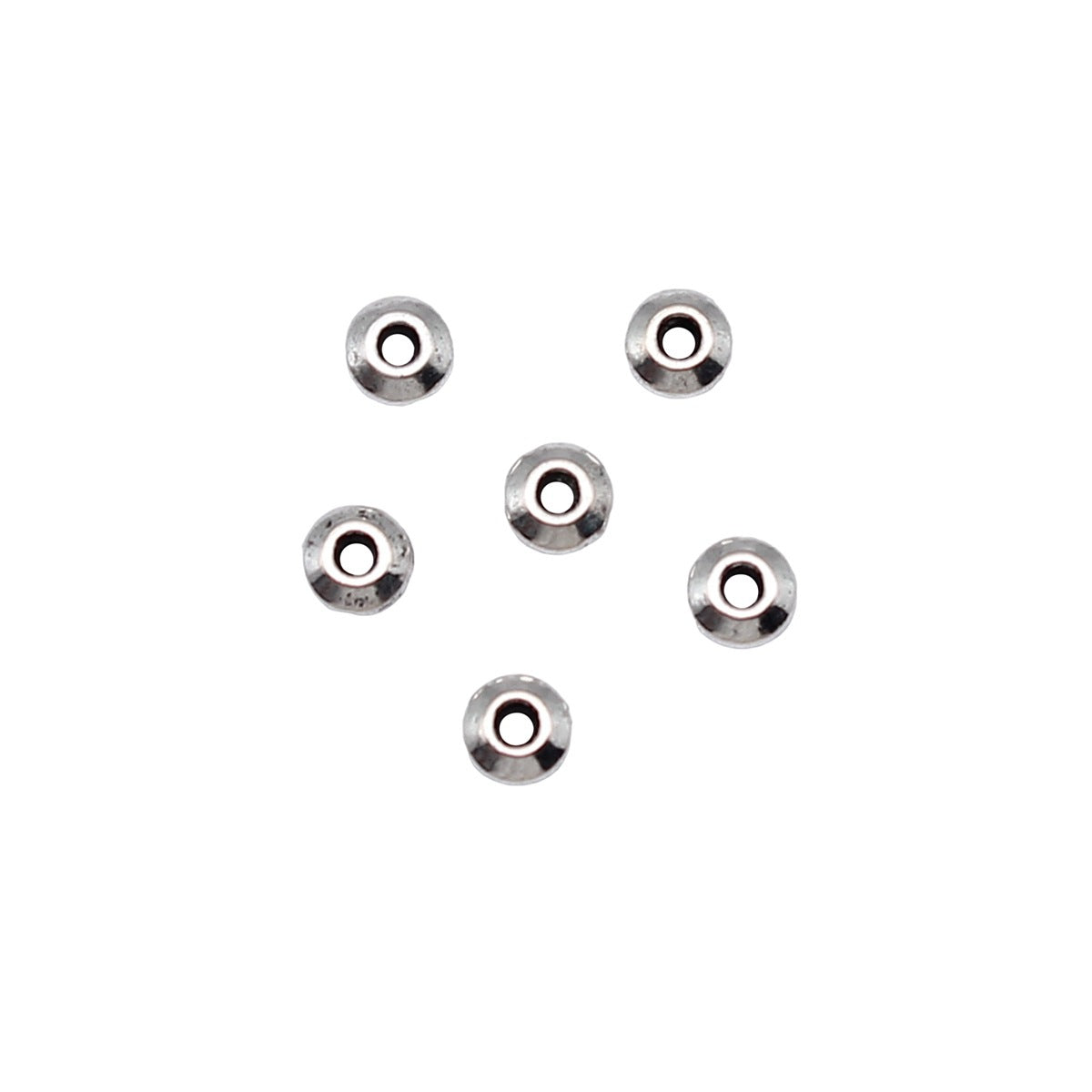 4x4x1.8mm 0.1g Multi Color Zinc Alloy Abacus Shape Small Hole Spacer Beads for Jewelry Making