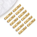 Rose Gold-Tone Faceted Tube Metal Beads with 12 Listed Options view 7