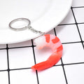 Resin Shrimp and Avocado Realistic Food Keychain 2 Styles view 3