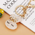 Pearl Accent Rabbit Head Keychains in Five Pictured Colors view 11