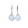 Oval Opalescent Thread-Wrapped Drop Earrings In Nine Colors view 5