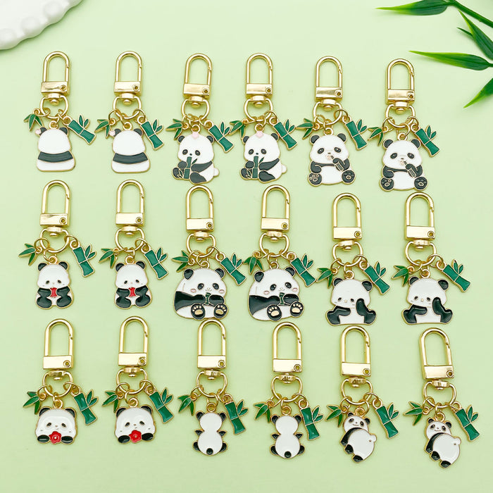 Panda Charm Keychains in 55 Pictured Variations for Bags and Keys