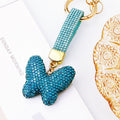 Clay Full Crystal Butterfly Keychains in Five Colors plus Assorted Option view 9