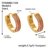 F930 Pink-Large Earrings
