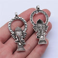 Elephant Deity Metal Charms in 1 Metal Finish for Jewelry Making view 1